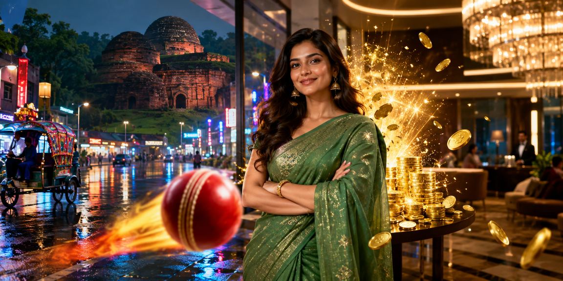 কুমিল্লায় নিয়ন আলোর পরিবেশে ক্রিকেট বেটিং উপভোগরত ব্যবহারকারী