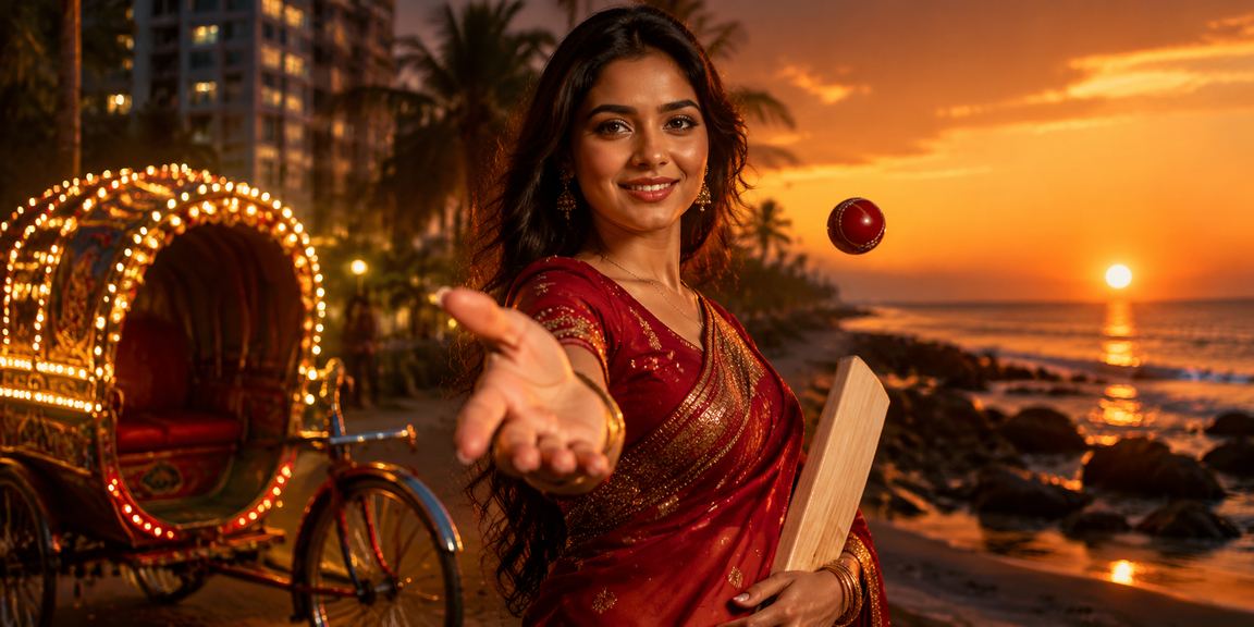 ঢাকায় শাড়ি পরিহিতা একজন নারী ক্রিকেট বেটিং পেমেন্ট করছেন