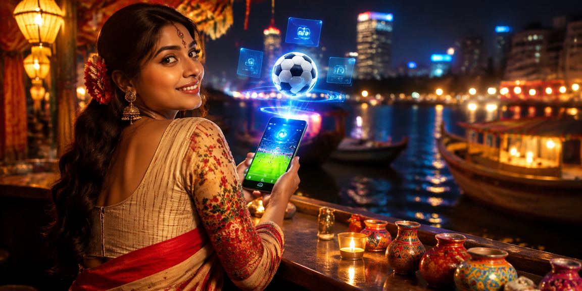সুন্দরবনের পহেলা বৈশাখ উৎসবে ফুটবল বেটিং উপভোগরত দর্শক